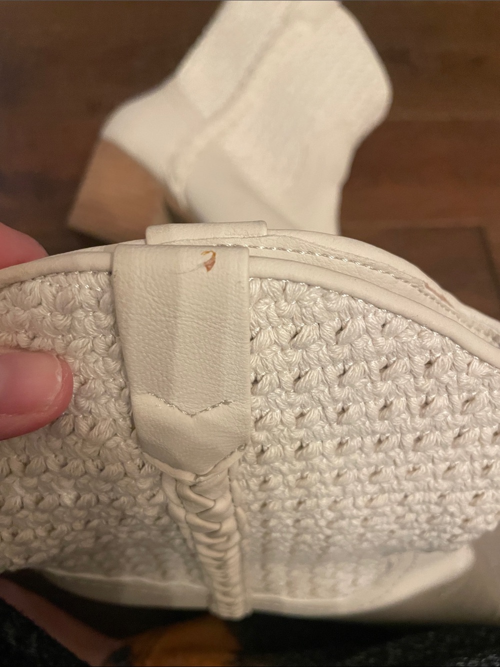 DV by Dolce Vita Cream Woven Western Ankle Boots - Picture 7 of 7